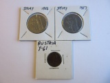 1956/1957 Italian 100 Lire Coins & Austrian Coin