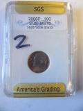 2006P Roosevelt Dime SGS MS70