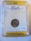 2006 Roosevelt Dime SGS MS70