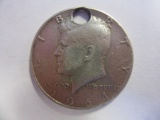 1964 .90 Silver Kennedy Half Dollar Pendant