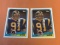 (2) KEVIN GREENE 1988 Topps Football ROOKIE Cards