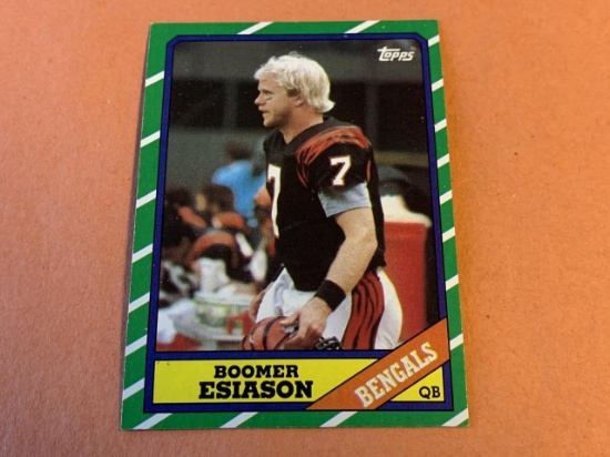 BOOMER ESIASON 1986 Topps Football ROOKIE Card