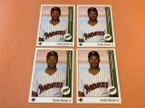 (4) SANDY ALOMAR 1989 Upper Deck Baseball ROOKIE