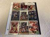 Lot of 18 JERRY RICE Football Cards