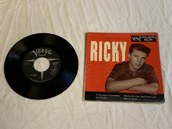 RICKY NELSON Self Titled 45 RPM EP Record 1957