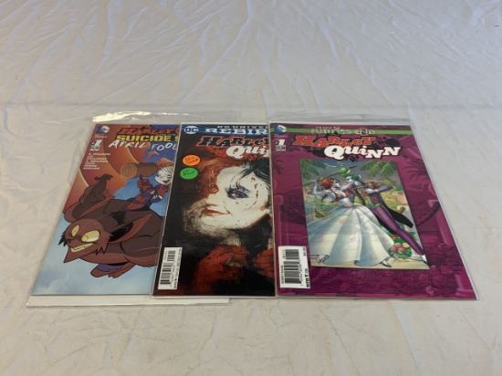 Lot of 3 HARLEY QUINN #1 Issues Different Covers
