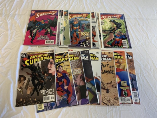 Lot of 18 SUPERMAN The Adventures Of DC Comics