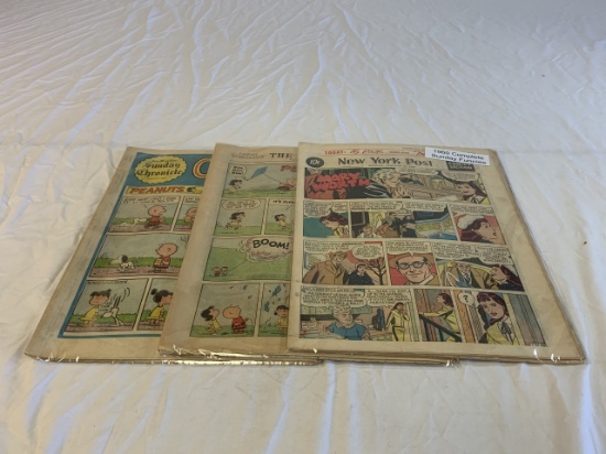 Lot of 3 1960 Sunday Chronicles Funnies Complete
