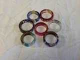 Lot of 7 Acrylic Rings