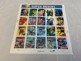 2005 DC Comics SUPER HEROES Full Sheet of Stamps