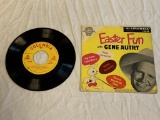 GENE AUTRY Easter Fun 45 RPM EP Record 1950's