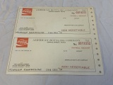 Lot of 2 COCA COLA Texas Bottling Company Checks