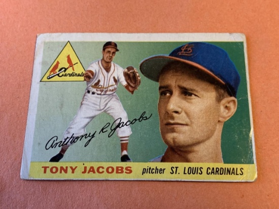 TONY JACOBS 1955 Topps Baseball Card