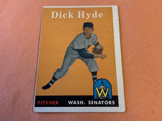 DICK HYDE 1958 Topps Baseball Card