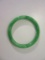 Jade Colored Glass Bangle Bracelet