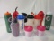 Lot of Water Bottles and Portable Cups