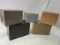 Lot of 5 File Boxes, Including: 1 Wood Box