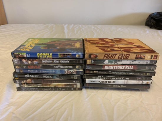 Lot of 16 ACTION Movies DVDS