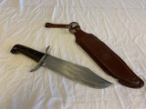 Pakistan BOWIE Hunting Knife With Leather Sheath