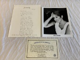JOAN BAEZ Autograph Photo + Letter from Her Mother