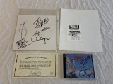YES Rock Band Autograph CD & Sheet by 5 Members CO