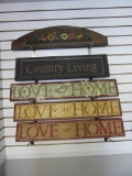 Lot of 5 Home Decor Wooden Signs