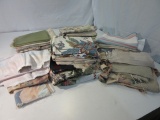 Lot of Various Fabric Pieces incl. Stripes, Floral