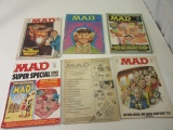 Lot of 6 Vintage MAD Magazines
