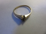 .925 Silver 1.6g Size 6.5 10K Gold Plated Ring