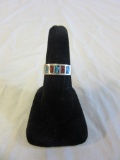 Size 6.25 Silver Ring w/ Red and Blue Stones