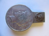 1923 .90 Silver Peace Dollar Money Clip