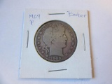 1909 .90 Silver Barber Half Dollar