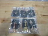 Lot of 12 Different Colored Eiffel Tower Earrings