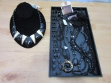 Lot of Black Color Costume Necklaces