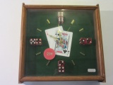 Poker Themed Quartz Clock
