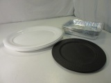 Lot of Cake Pans, Serving Trays, Decorative Plate