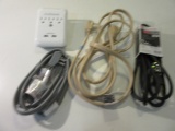 Lot of 3 Extension Cords & Surge Protector