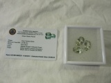 Lot of 3 Oval Cut Green Quartz Gemstones