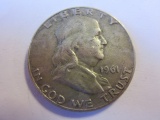 1961-D .90 Silver Franklin Half Dollar