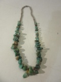 Large Turquoise Stone Necklace