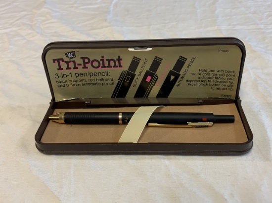 Vintage Y&C Tri-Point 3 in 1 Pen/Pencil with case