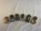 Lot of 6 Fine Pewter Cars