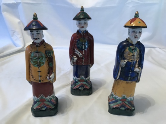 Vintage Set 3 Chinese Asian Wise Men Figures