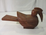 Carved Wood Bird Decor