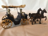 Stanley Toys Metal Horse Drawn Wagon - Complete