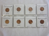 Lot of 8 Brilliant Uncirculated Lincoln Cents