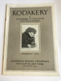 Vtg KODAKERY Feb 1916, Amateur photo Magazine