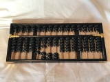 Lotus-Flower Black Lacquer Wood Abacus Counter