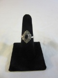 925 Silver Ring w/ Brown Stone Size 8