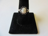 .925 Silver 4g Size 9 Opal Ring